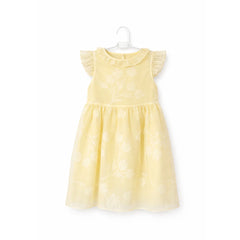 GIRLS CAPSLV FANCY FROCK ZHS-26 5-6 YEAR 015 AT Default Title - MamasJan KidsWear