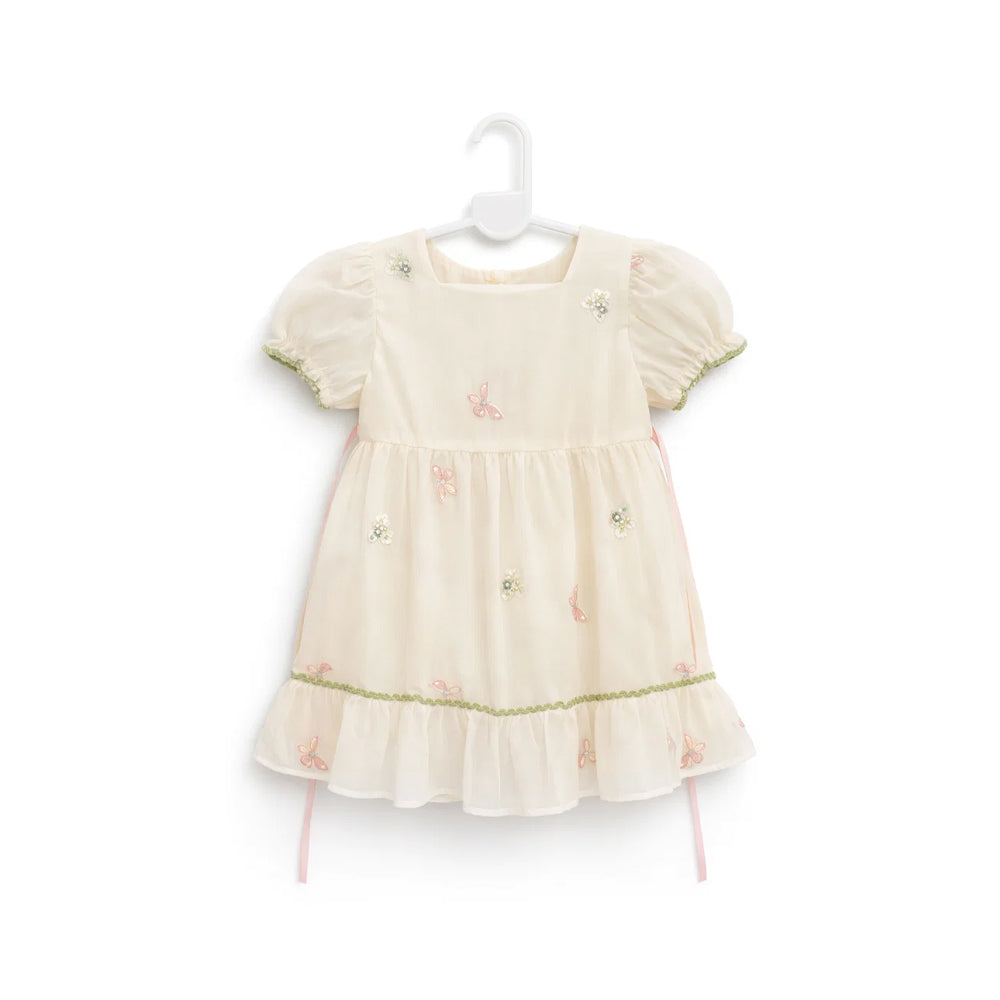 GIRLS S/S FANCY FROCK ZHS-26 2-3 YEAR 024 AT Default Title - MamasJan KidsWear
