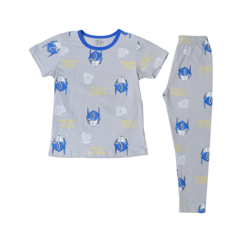 UNISEX L/S 2PC SLEEPING SUIT MIX COL ZHS-26 7-8YEAR 1011 W/G Default Title - MamasJan KidsWear