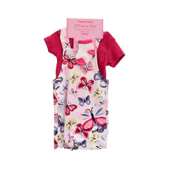 GIRLS CAPSLV 3PC ROMPER MIX COL ZHS-26 6-9M 1021 W/G Default Title - MamasJan KidsWear