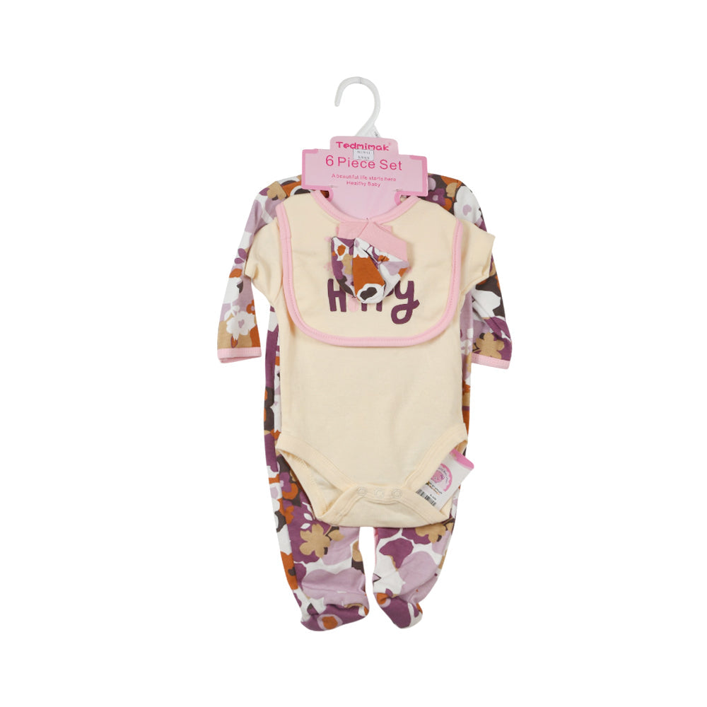 BABY 6PC GIFT SET HANGER ZHS-26 0-3M 1022 W/G Default Title - MamasJan KidsWear