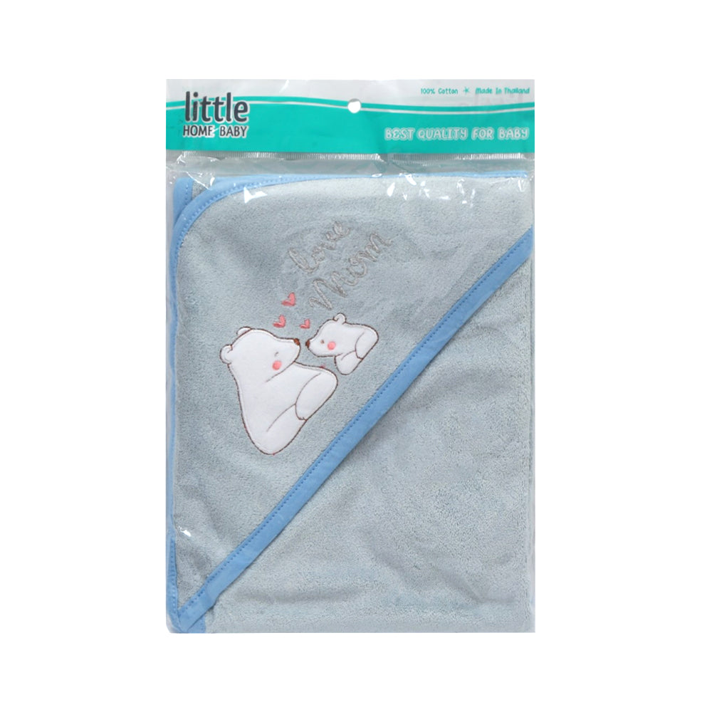 BABY BATH TOWEL HOODED ZHS-26 6313 YT Default Title - MamasJan KidsWear