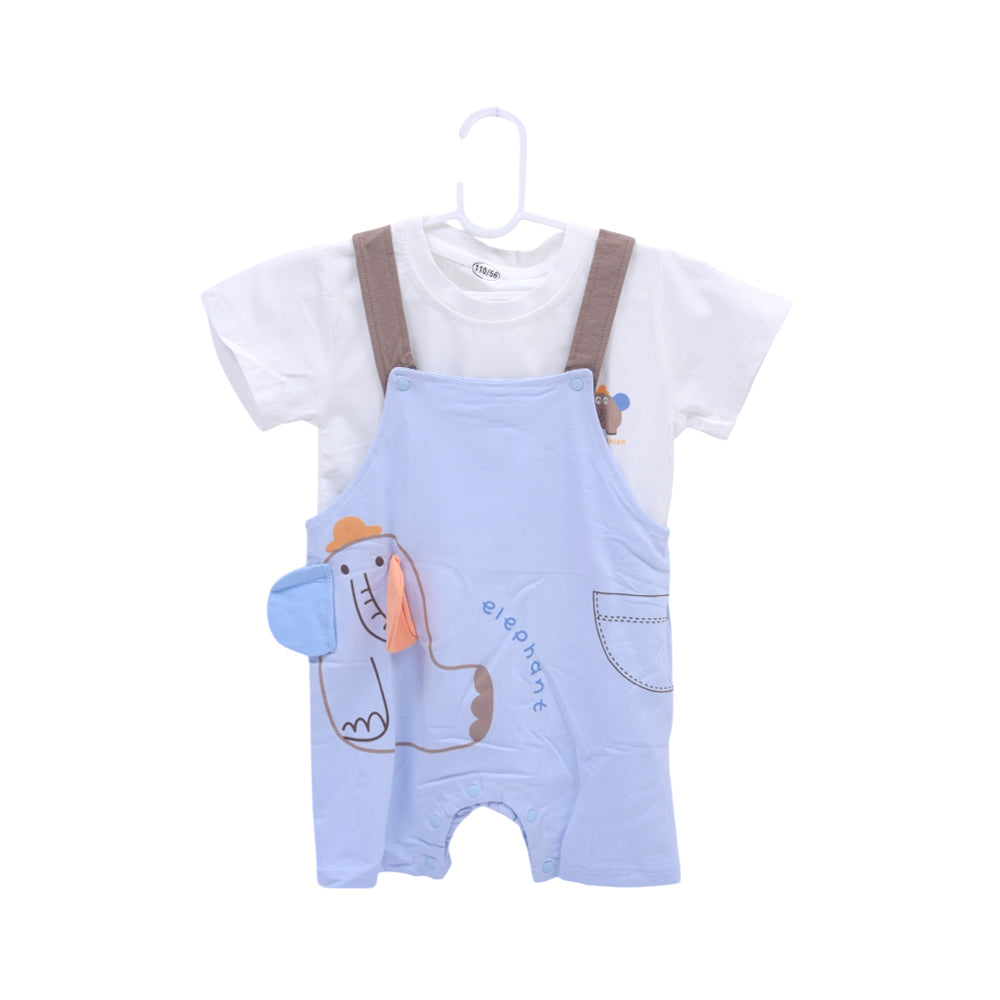 BOYS S/S 2PC DANGREE SUIT ZHS-26 2-3 YEAR C-014 W.G Default Title - MamasJan KidsWear