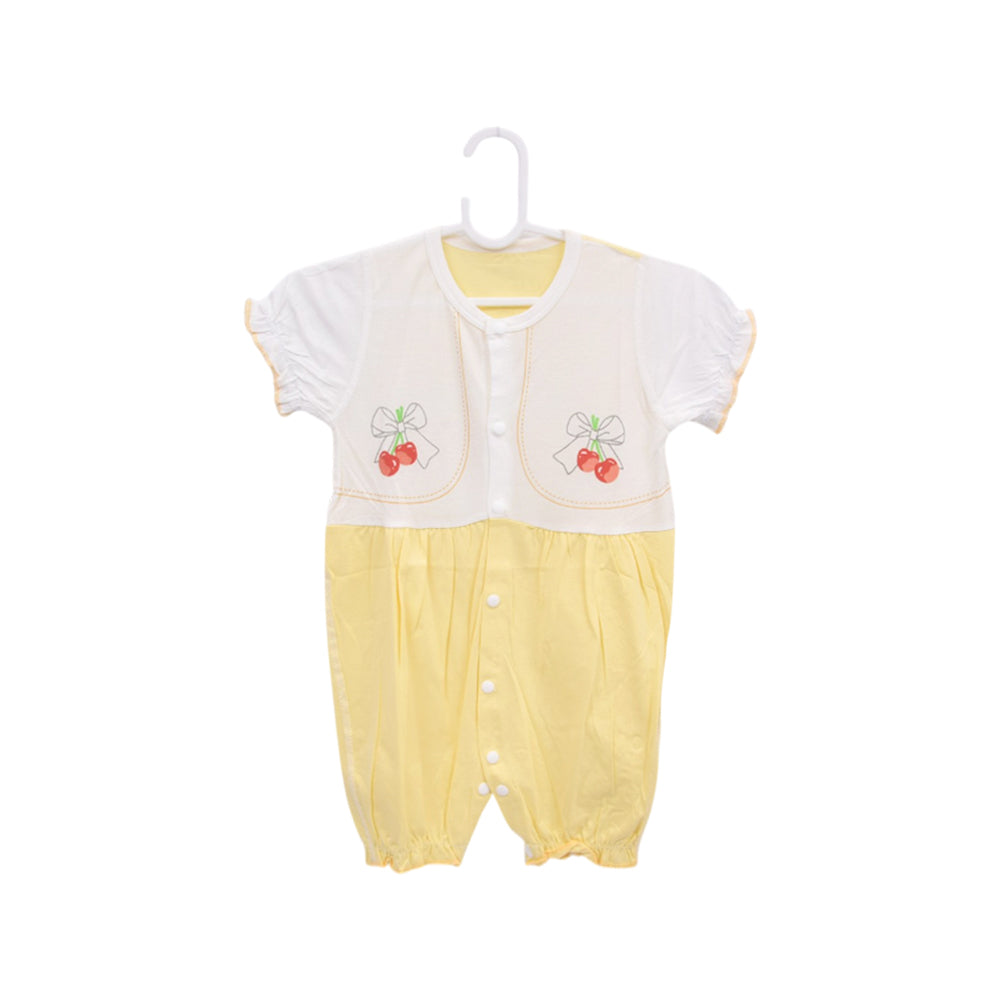 GIRLS S/L ROMPER ZHS-26 6-9M C-017 W.G Default Title - MamasJan KidsWear