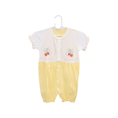 GIRLS S/L ROMPER ZHS-26 6-9M C-017 W.G Default Title - MamasJan KidsWear