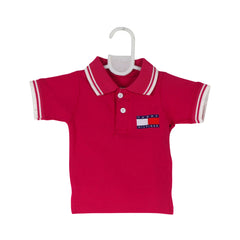 GIRLS S/S POLO T-SHIRT PINK ZHS-26 0-3M 04 H/C Default Title - MamasJan KidsWear