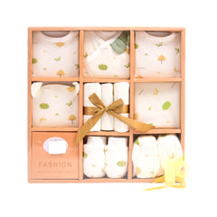 BABY 10PC GIFT SET BOX PRINTED OFF WHITE IRS-26 8130 Default Title - MamasJan KidsWear