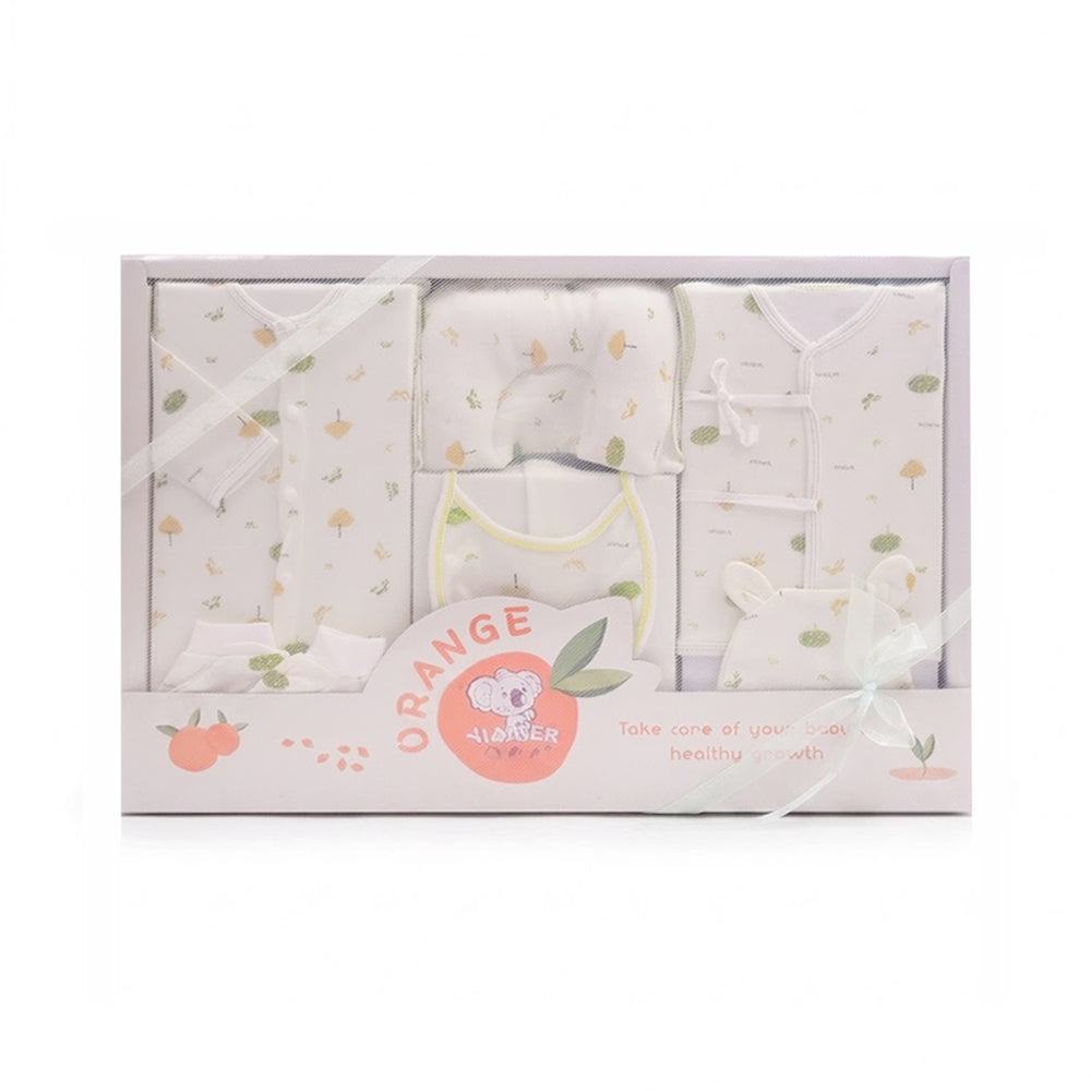 BABY 8PC GIFT SET BOX PRINTED WHITE IRS-26 251-1 Default Title - MamasJan KidsWear