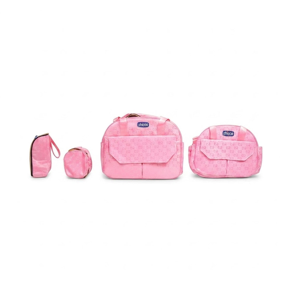 BABY 4PC DIAPER BAG CHICO PINK IRS-26 9085 Default Title - MamasJan KidsWear