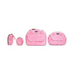 BABY 4PC DIAPER BAG CHICO PINK IRS-26 9085 Default Title - MamasJan KidsWear