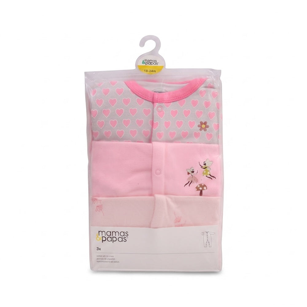 GIRLS L/S 3PC SLEEP SUIT IRS-26 18-24M MP15 Default Title - MamasJan KidsWear