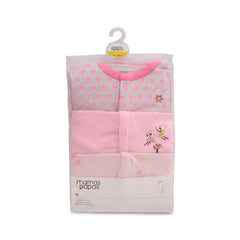 GIRLS L/S 3PC SLEEP SUIT IRS-26 18-24M MP15 Default Title - MamasJan KidsWear
