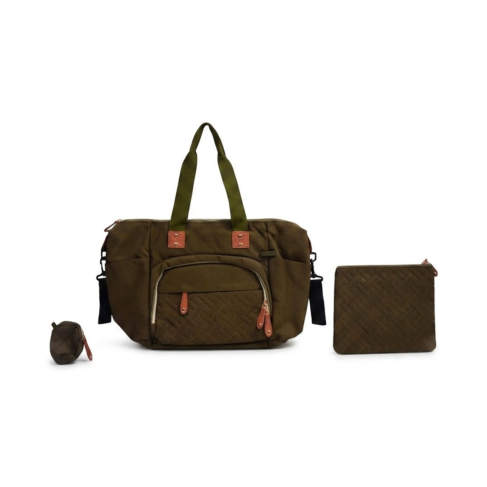 BABY DIAPER BAG OLIVE GREEN IRS-26 MB-65 Default Title - MamasJan KidsWear