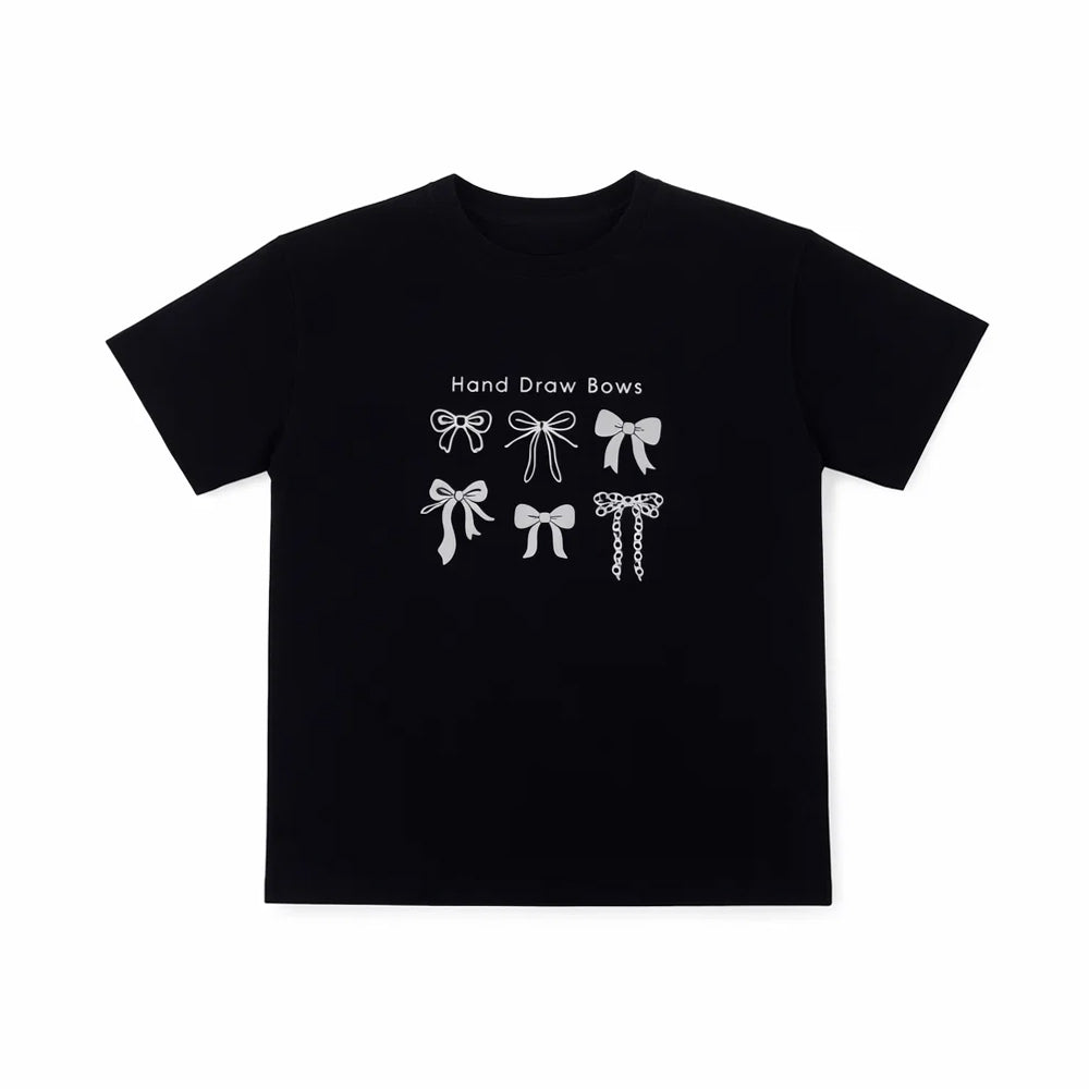 GIRLS S/S KNIT FANCY BLOUSE BLACK IRS-26 9-10 YEAR 001 Default Title - MamasJan KidsWear