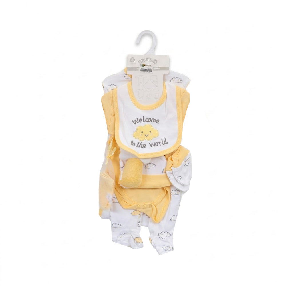 BABY 8PC GIFT SET HANGER LEMON IRS-26 3-6M S9305-B Default Title - MamasJan KidsWear