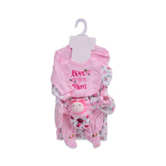 BABY 8PC GIFT SET HANGER PINK IRS-26 0-3M S9304 Default Title - MamasJan KidsWear