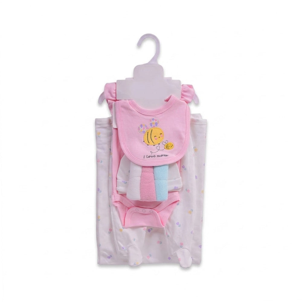 BABY 9PC GIFT SET HANGER PINK IRS-26 0-3M SBK501 Default Title - MamasJan KidsWear