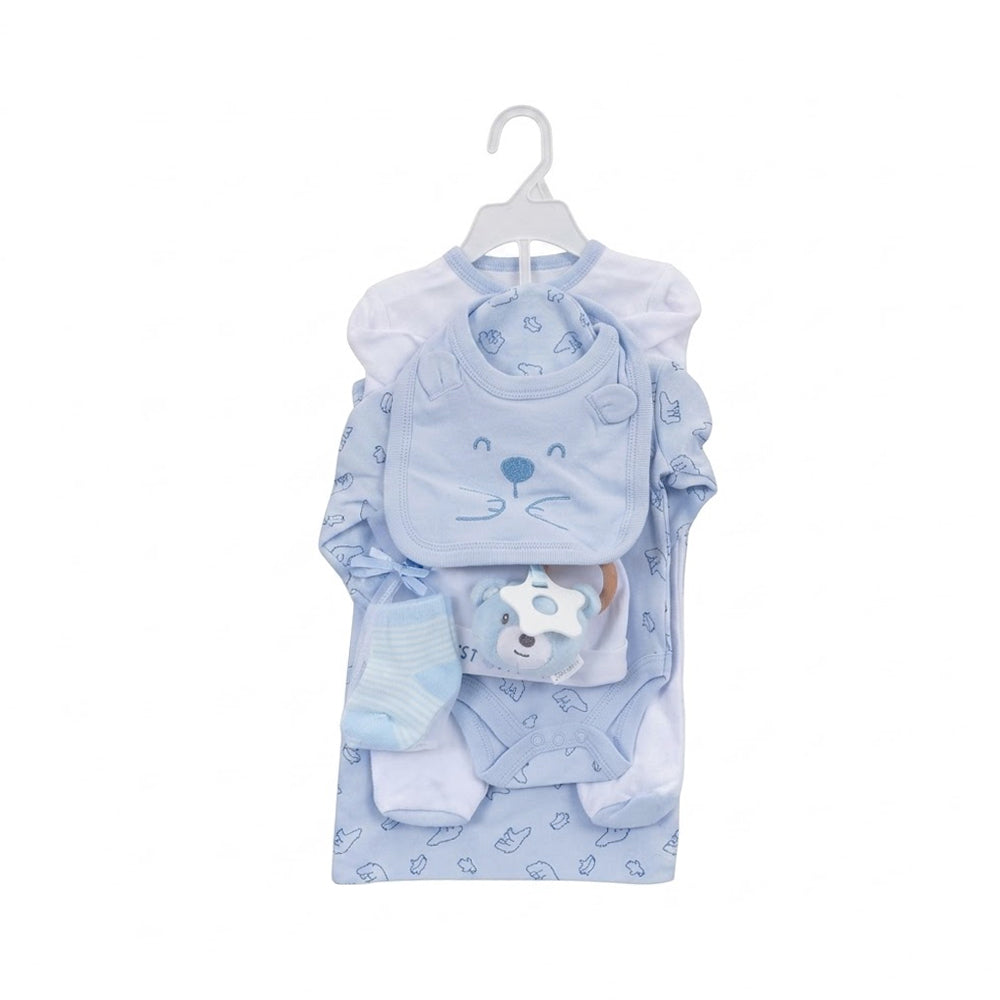 BABY 8PC GIFT SET HANGER SKY BLUE IRS-26 0-3M S9316 Default Title - MamasJan KidsWear