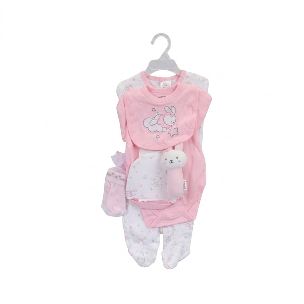 BABY 8PC GIFT SET HANGER PINK IRS-26 3-6M S9308 Default Title - MamasJan KidsWear