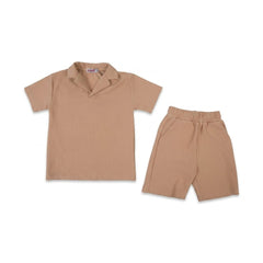BOYS S/S 2PC KNICKER SUIT SKIN IR S-26 3-4 YEAR NO38 Default Title - MamasJan KidsWear