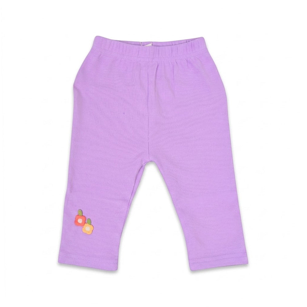 GIRLS CAPRI PLAIN L PURPLE IRS-26 12-18M 004 Default Title - MamasJan KidsWear