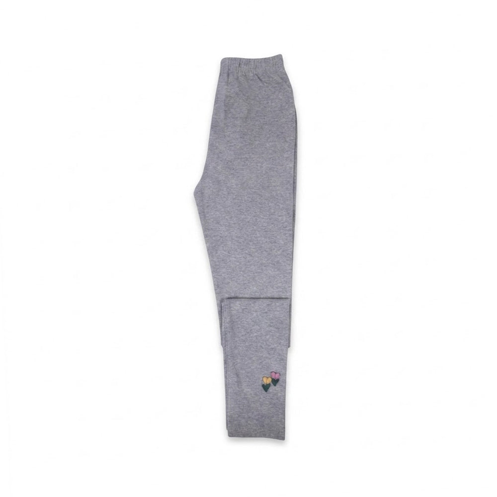 GIRLS TIGHT PLAIN L GREY IRS-26 9-10 YEAR 006 Default Title - MamasJan KidsWear