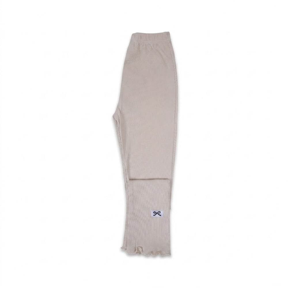 GIRLS TIGHT PLAIN OFF WHITE IRS-26 7-8 YEAR 006 Default Title - MamasJan KidsWear
