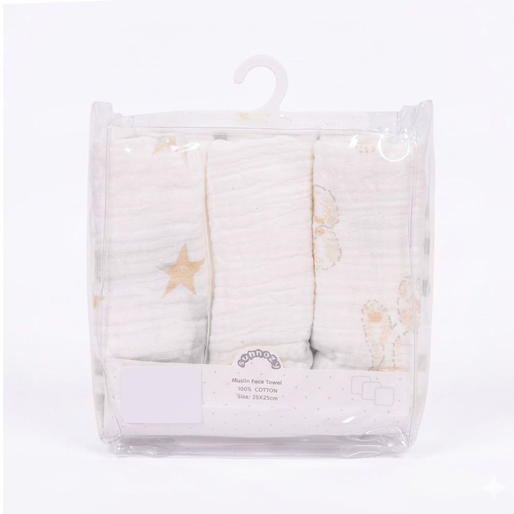 BABY 3PC MUSLIM FACE TOWEL IRS-26 MSL10-GR Default Title - MamasJan KidsWear