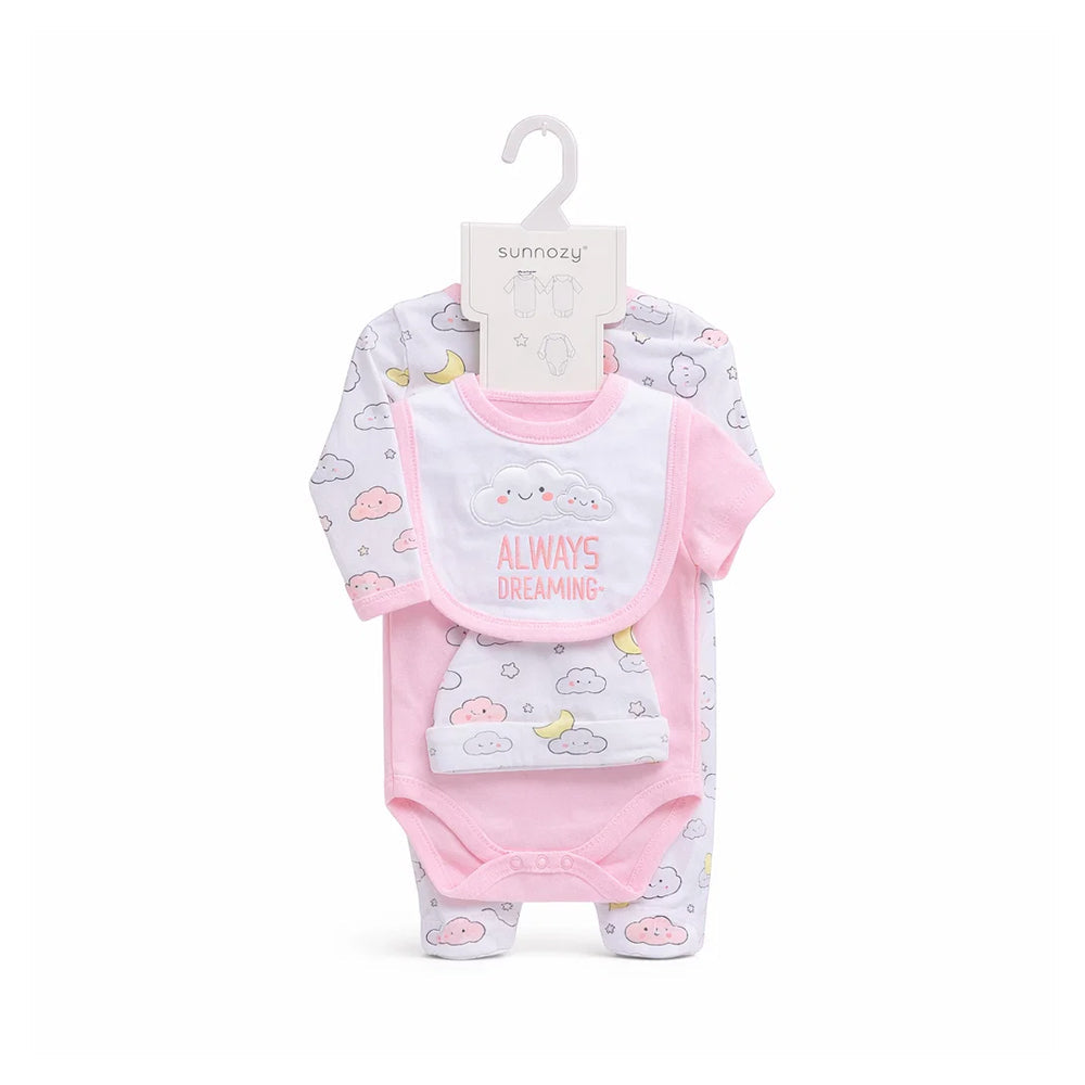 BABY 5PC GIFT SET HANGER WHITE IRS-26 3-6M S5387 Default Title - MamasJan KidsWear