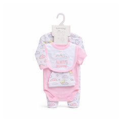 BABY 5PC GIFT SET HANGER WHITE IRS-26 3-6M S5387 Default Title - MamasJan KidsWear