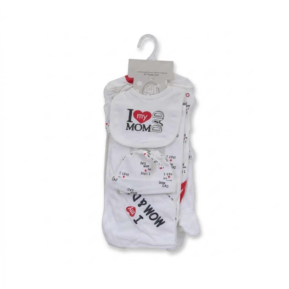 BABY 6PC GIFT SET HANGER WHITE IRS-26 0-3M S6308 Default Title - MamasJan KidsWear