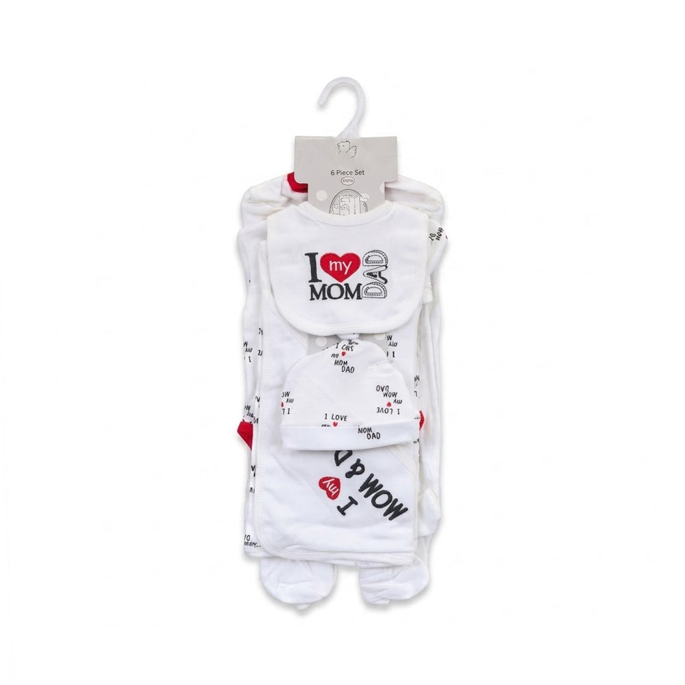 BABY 6PC GIFT SET HANGER WHITE IRS-26 3-6M S6308 Default Title - MamasJan KidsWear