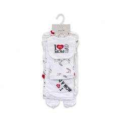 BABY 6PC GIFT SET HANGER WHITE IRS-26 3-6M S6308 Default Title - MamasJan KidsWear