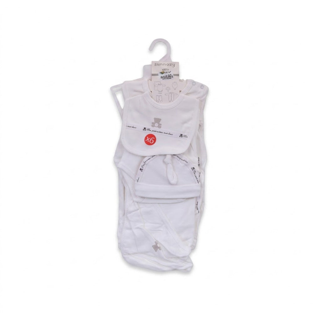 BABY 6PC GIFT SET HANGER WHITE IRS-26 0-3M 6-1BBS Default Title - MamasJan KidsWear