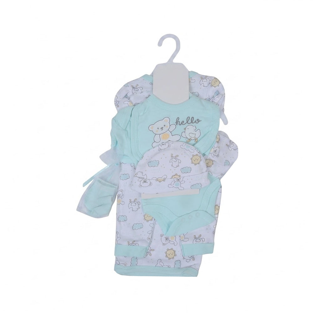 BABY 7PC GIFT SET HANGER GREY IRS-26 0-3M S-7333 Default Title - MamasJan KidsWear