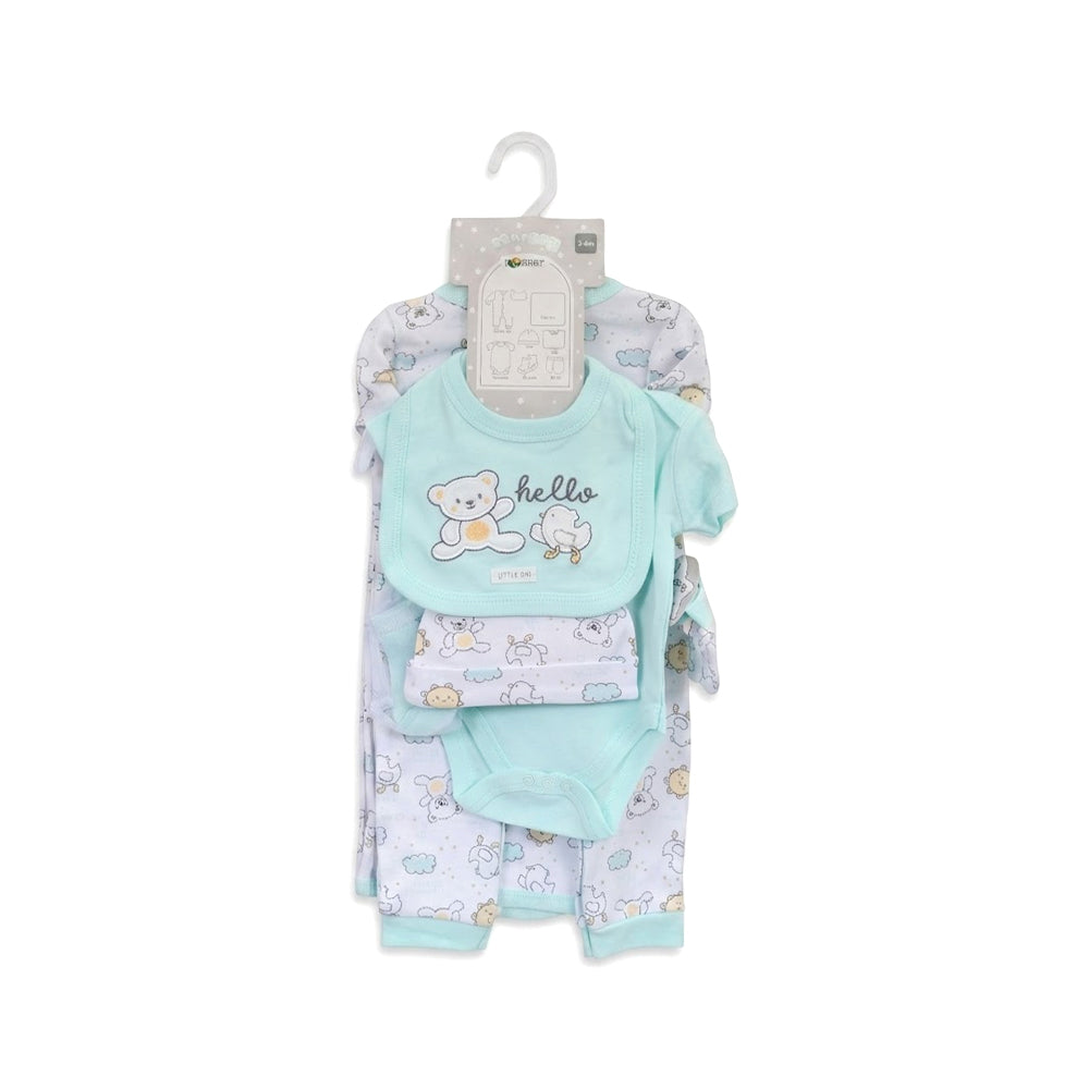 BABY 7PC GIFT SET HANGER GREY IRS-26 3-6M S-7333 Default Title - MamasJan KidsWear