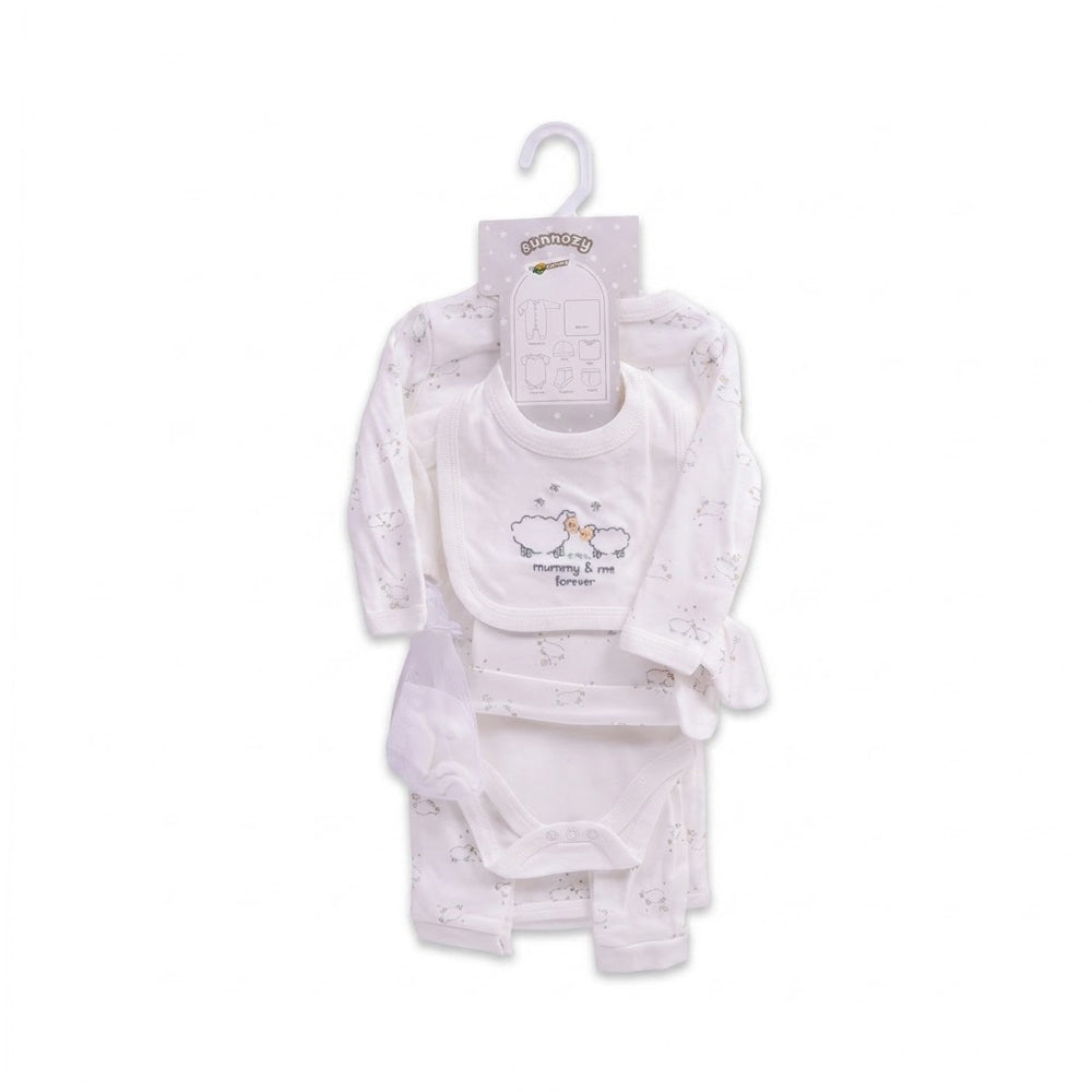 BABY 7PC GIFT SET HANGER WHITE IRS-26 3-6M S-7332 Default Title - MamasJan KidsWear