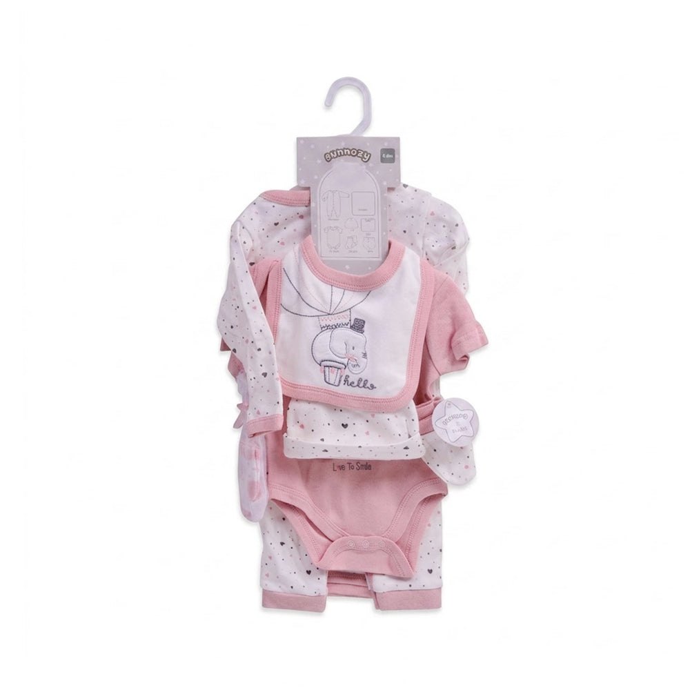 BABY 7PC GIFT SET HANGER PEACH IRS-26 3-6M S-7331 Default Title - MamasJan KidsWear