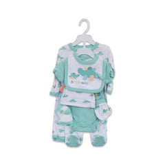 BABY 7PC GIFT SET HANGER SEA GREEN IRS-26 3-6M S7330 Default Title - MamasJan KidsWear