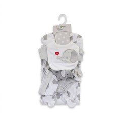 BABY 7PC GIFT SET HANGER GREY IRS-26 0-3M S7325 Default Title - MamasJan KidsWear