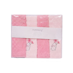 BABY 4PC FACE TOWEL IRS-26 CTLW05-B Default Title - MamasJan KidsWear