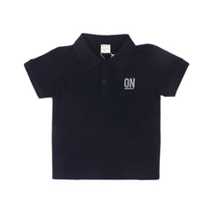 BOYS S/S T-SHIRT POLO NAVY BLUE IR 2-3 YEAR C218 Default Title - MamasJan KidsWear
