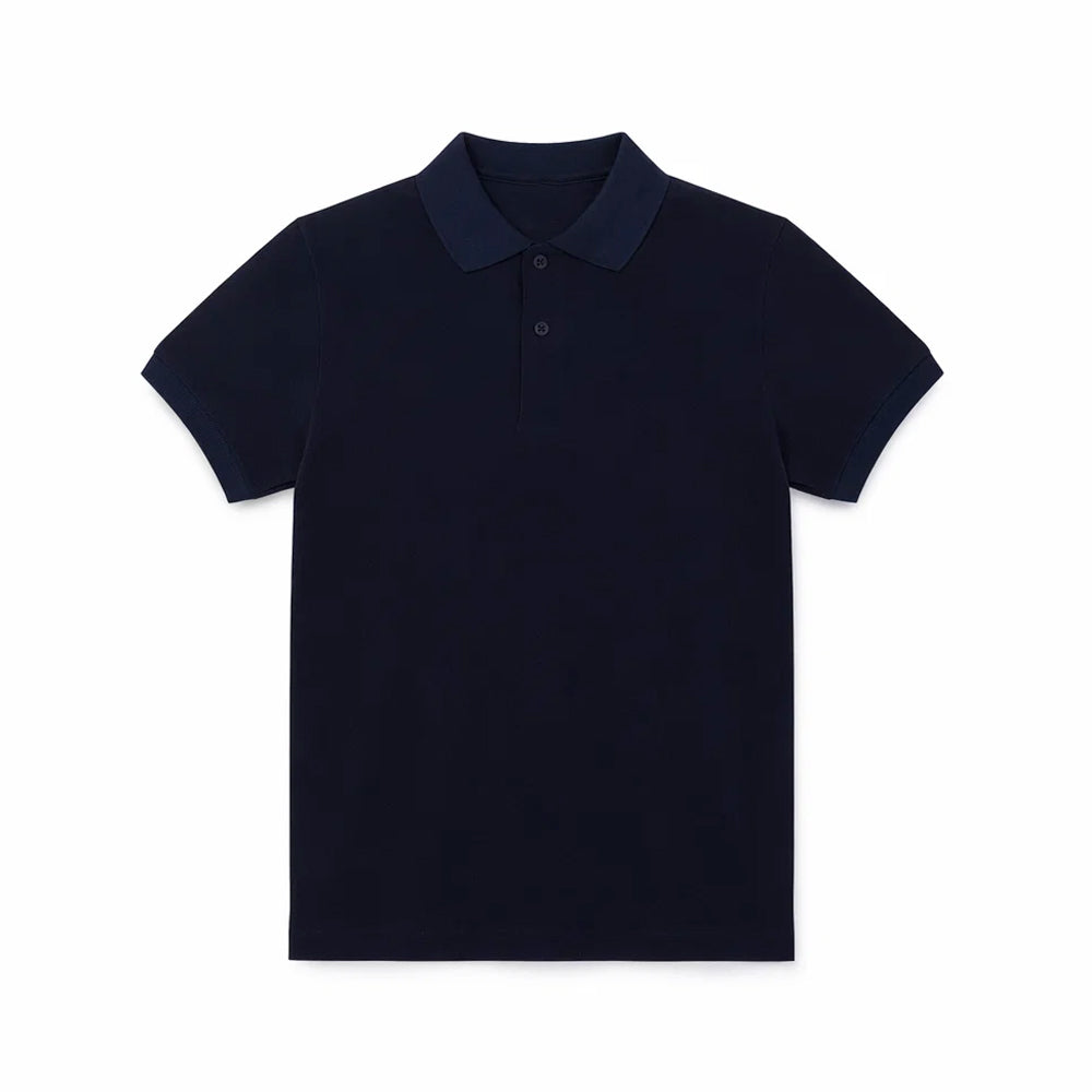 BOYS S/S T-SHIRT POLO NAVY BLUE IR 11-12 YEAR 9006 Default Title - MamasJan KidsWear