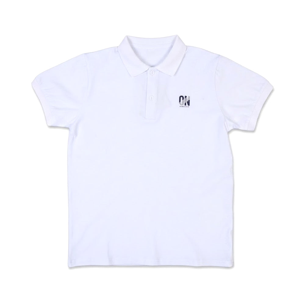 BOYS S/S T-SHIRT POLO WHITE IR 10-11 YEAR C218 Default Title - MamasJan KidsWear