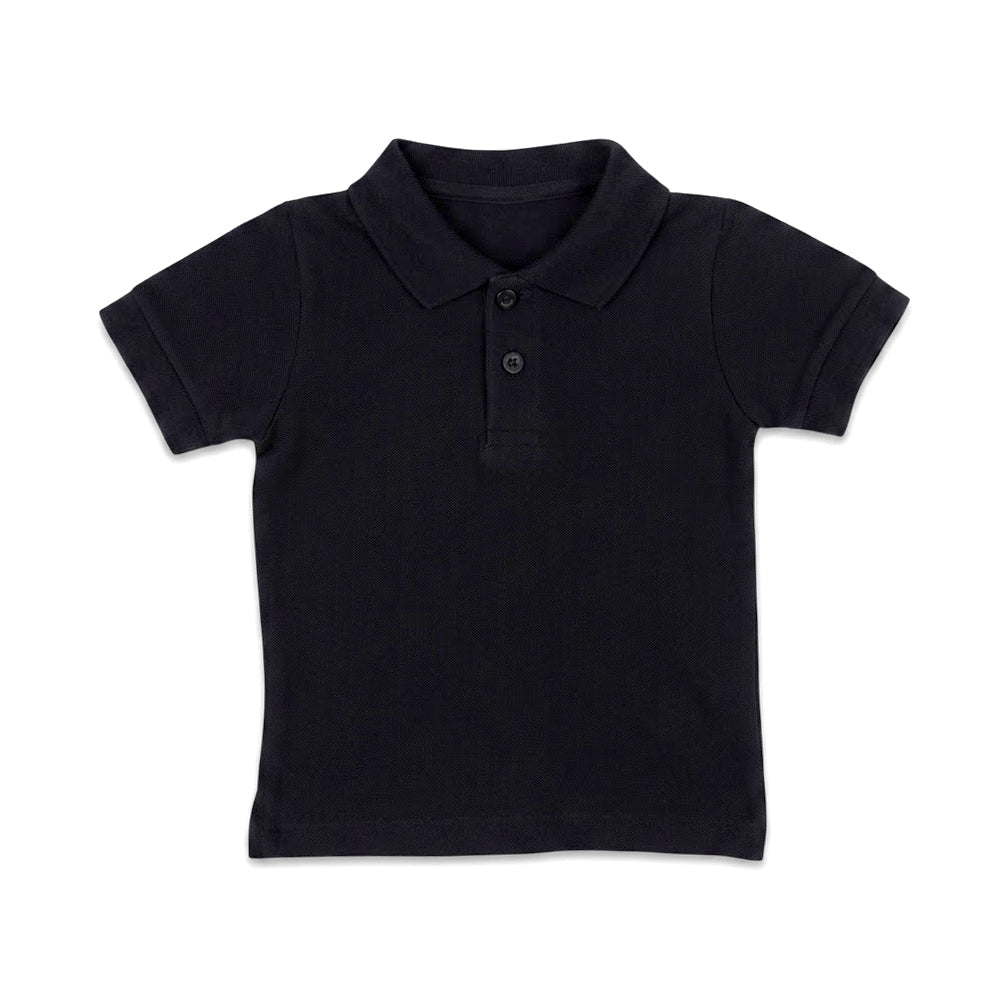 BOYS S/S T-SHIRT POLO NAVY BLUE IR 3-6M 9239 Default Title - MamasJan KidsWear