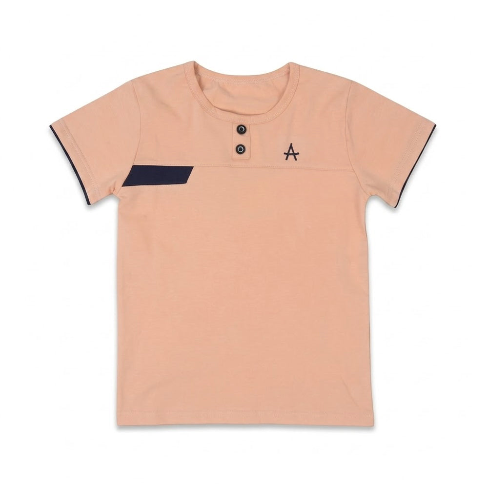 BOYS S/S T-SHIRT ROUND NECK SKIN IR 5-6 YEAR A7705 Default Title - MamasJan KidsWear