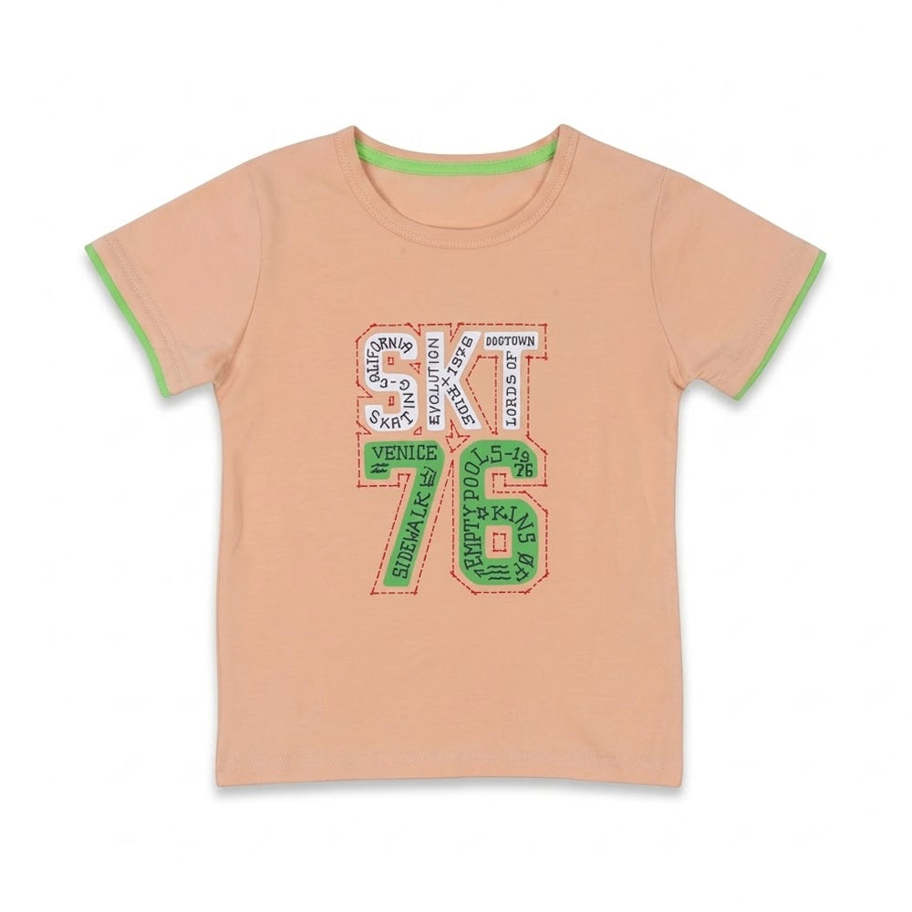 BOYS S/S T-SHIRT ROUND NECK SKIN IR 3-4 YEAR A7706 Default Title - MamasJan KidsWear