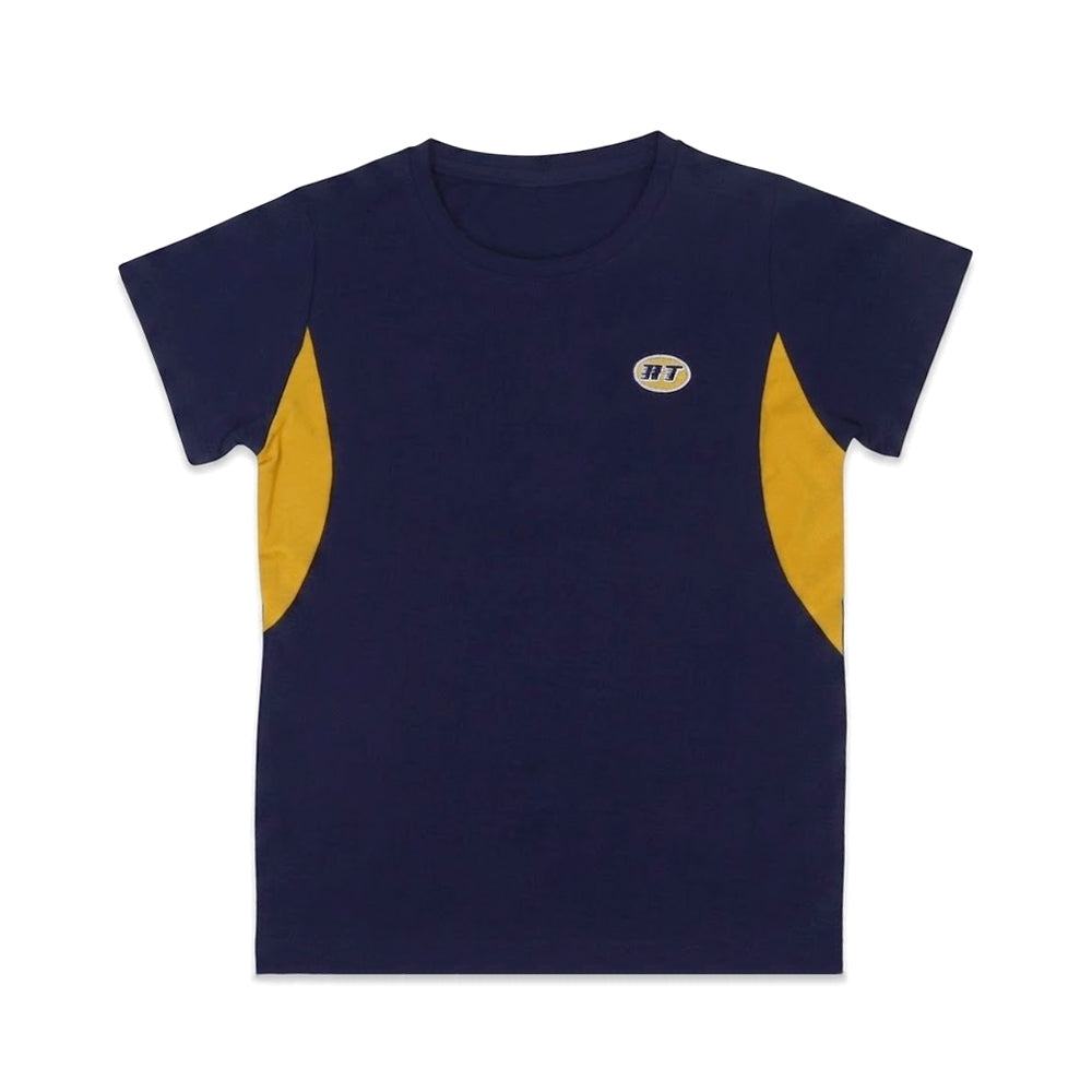 BOYS S/S T-SHIRT ROUND NECK NAVY BLUE IR 7-8 YEAR L2293 Default Title - MamasJan KidsWear
