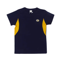BOYS S/S T-SHIRT ROUND NECK NAVY BLUE IR 8-9 YEAR L2293 Default Title - MamasJan KidsWear