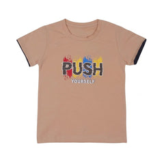 BOYS S/S T-SHIRT ROUND NECK SKIN IR 5-6 YEAR A7512 Default Title - MamasJan KidsWear